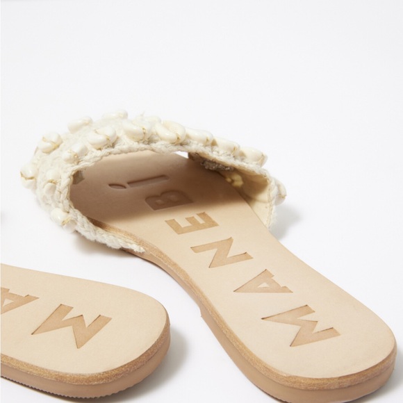 Manebi Shell Slide Sandal in Natural - Picture 3 of 7